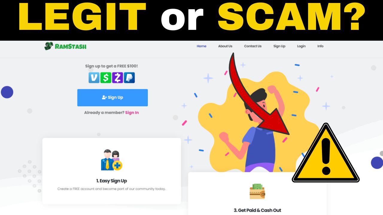RamsTash Reviews: Free $100 Signup Bonus – Real Cash Offer or Data-Stealing Scam?