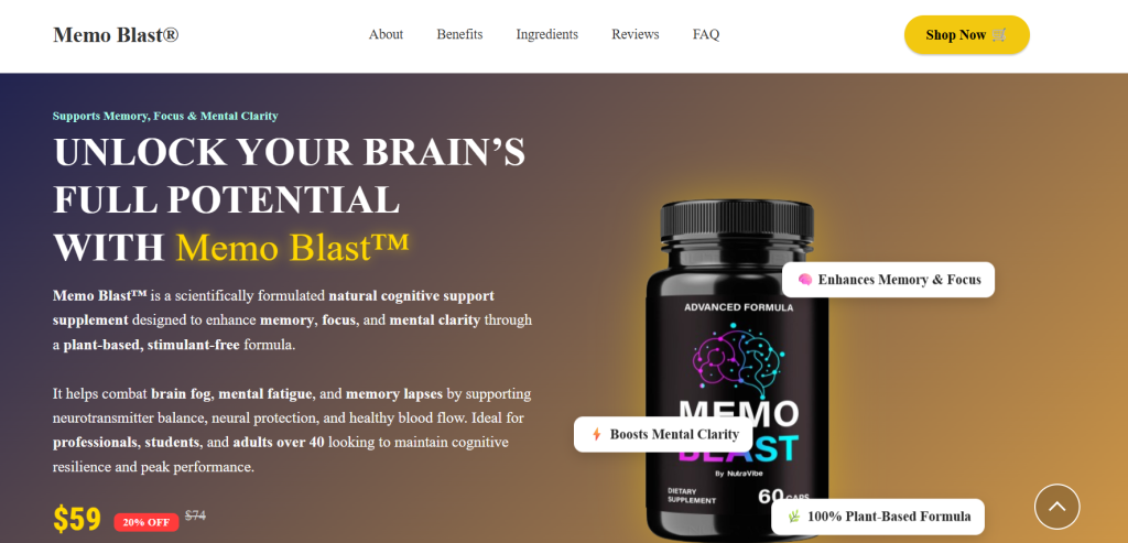 MemoBlast Review: The Truth Behind the “Elephant Trick” Brain Pill image