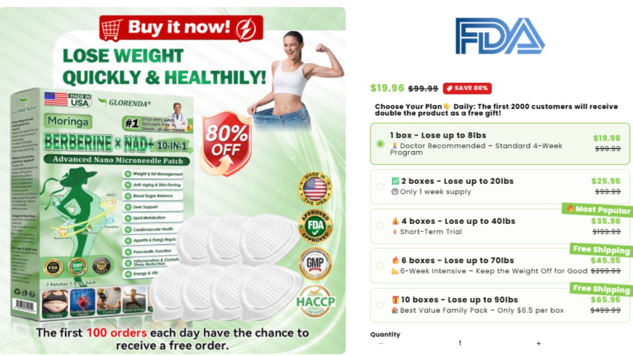 Glorenda Microneedle Patch Review – Does This Weight Loss Patch Really Work?