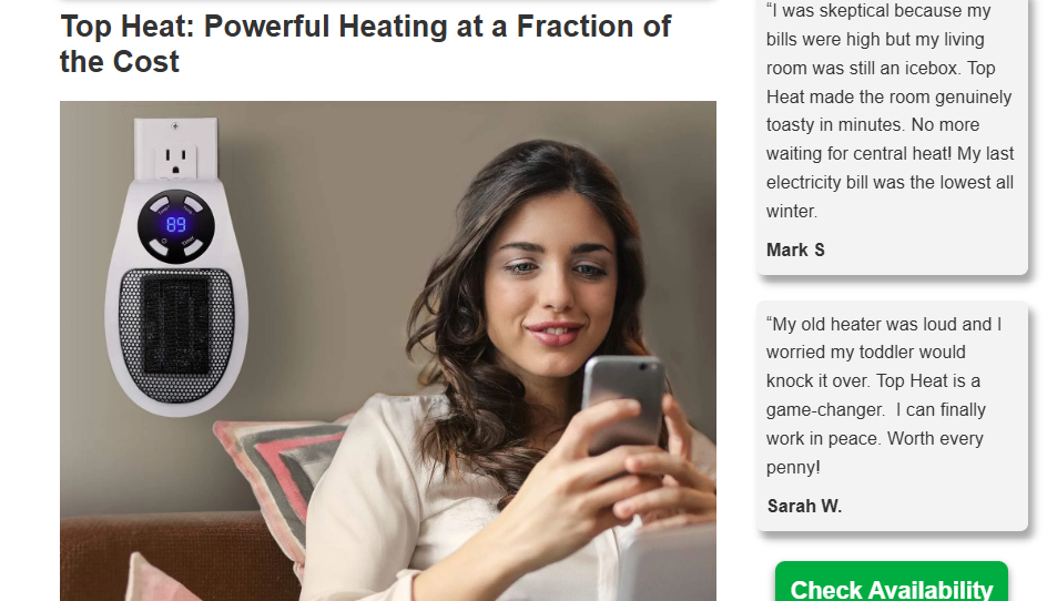 Top Heat Heater Review – Is Top Heat Heater Legit or Just Marketing Hype?