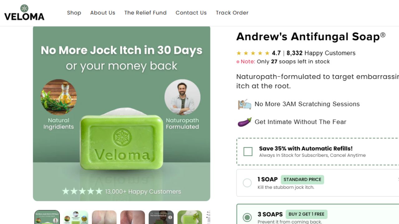 Veloma Andrew’s Antifungal Soap Review - Does It Really Work or Just Clever Marketing?