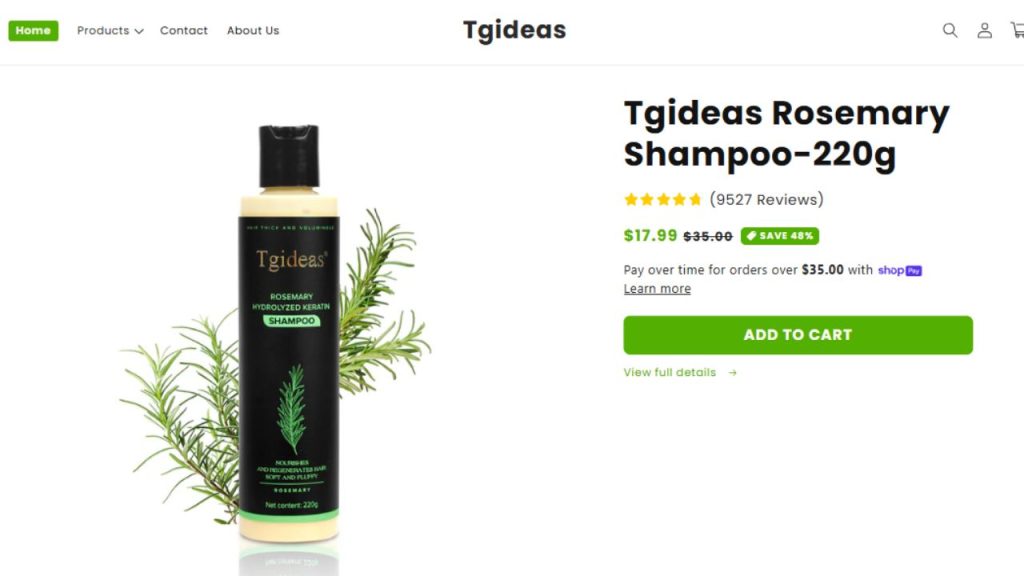 Tgideas Rosemary Shampoo Review – Viral Hair Growth or Another TikTok Scam?