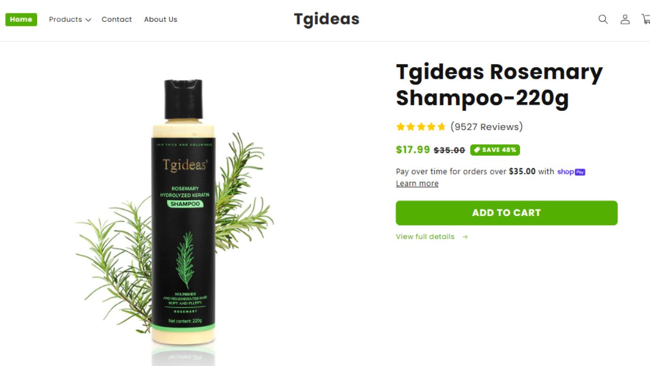 Tgideas Rosemary Shampoo Review – Viral Hair Growth or Another TikTok Scam?