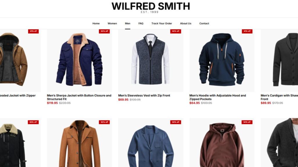 wilfred smith clothing